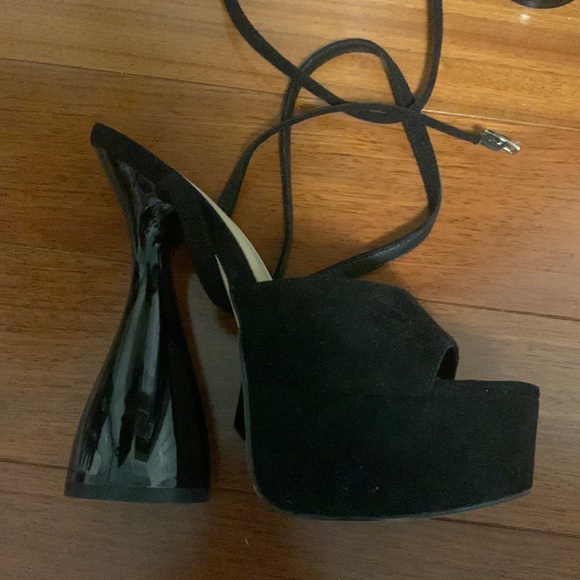 Velvet Disco Platform Sandals - Picture 3 of 3